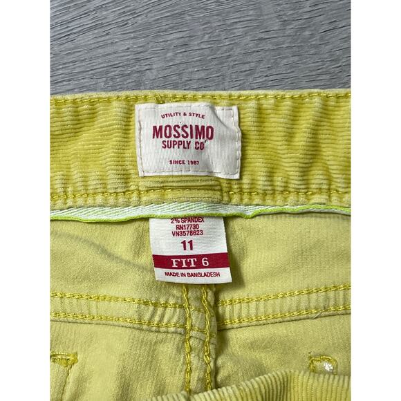 Mossimo Light Yellow Corduroy Pants 11 - Picture 4 of 5